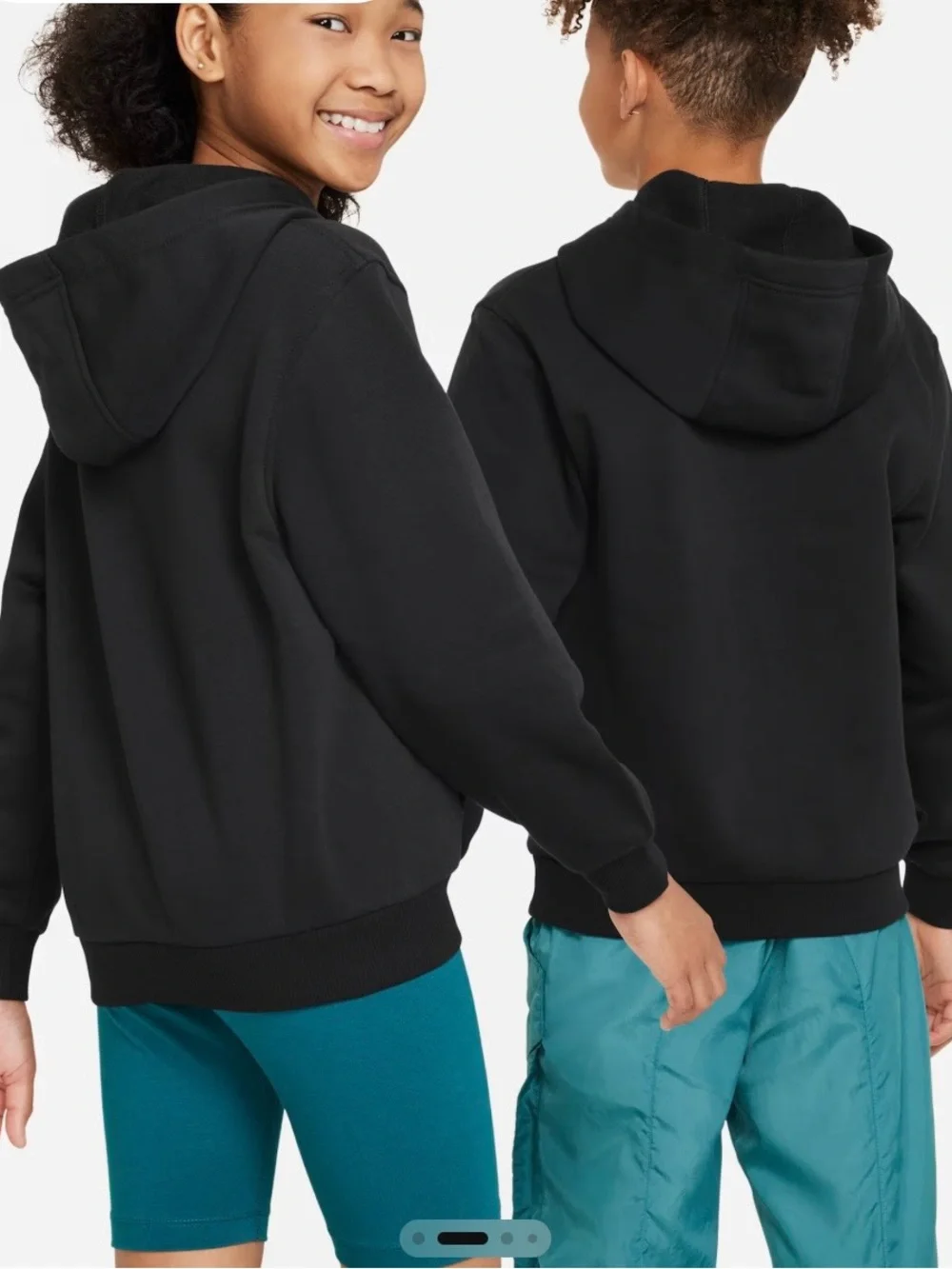 Nike Black Hoodie with White Swoosh Logo